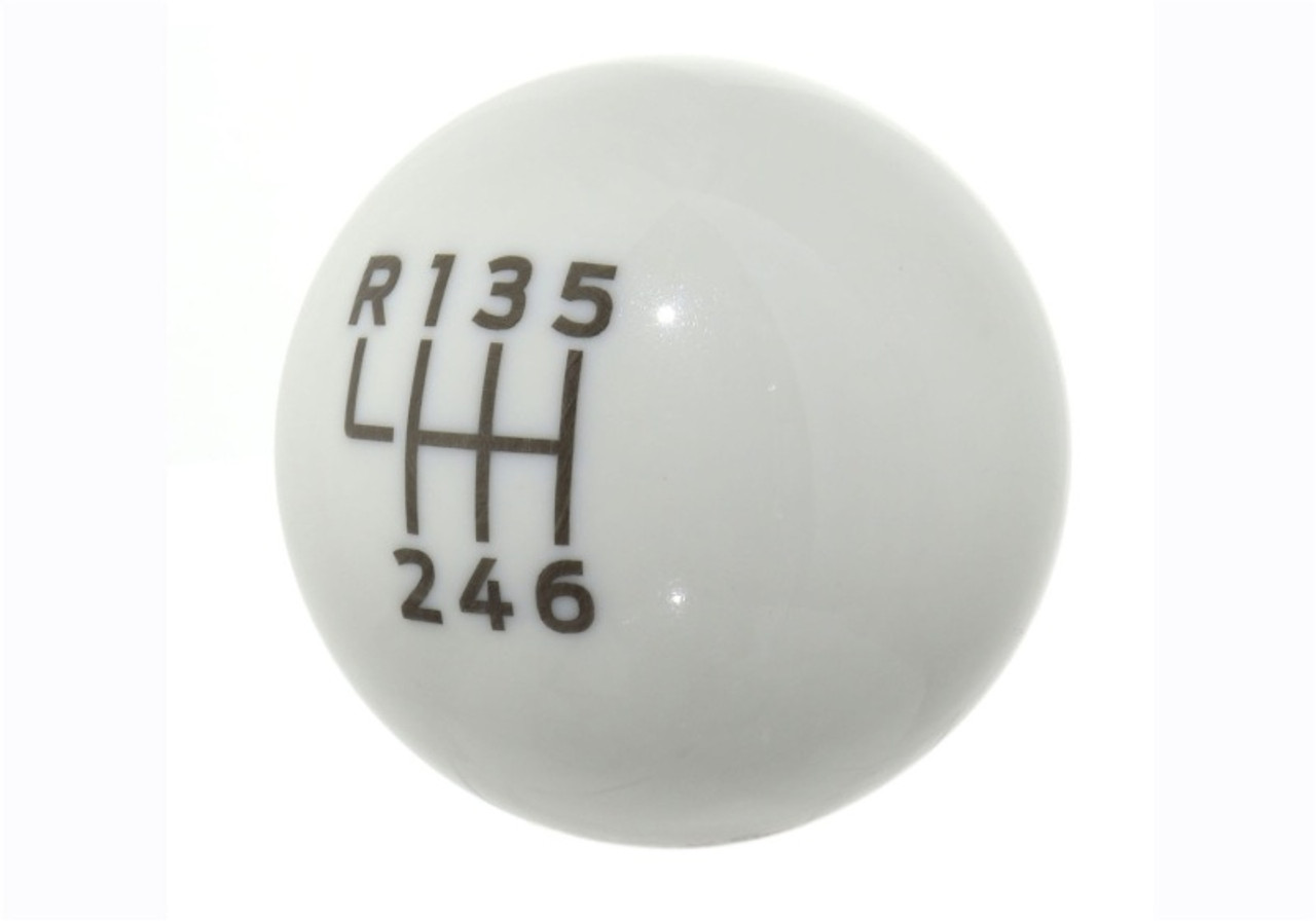 Ford Racing 15-19 Ford Mustang EcoBoost / GT w/ 6-Speed Manual Transmission Bullitt White Shift Knob - M-7213-M8B