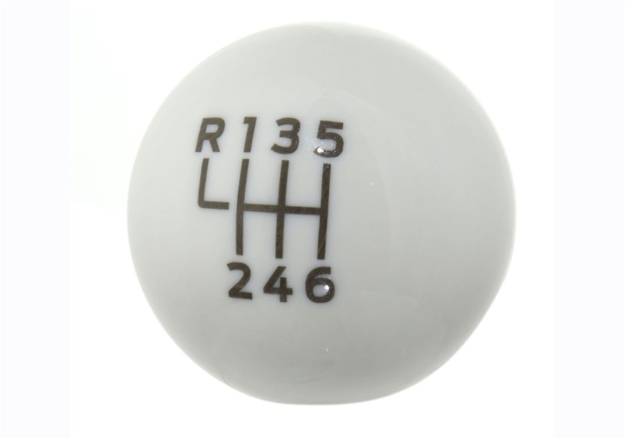Ford Racing 15-19 Ford Mustang EcoBoost / GT w/ 6-Speed Manual Transmission Bullitt White Shift Knob - M-7213-M8B