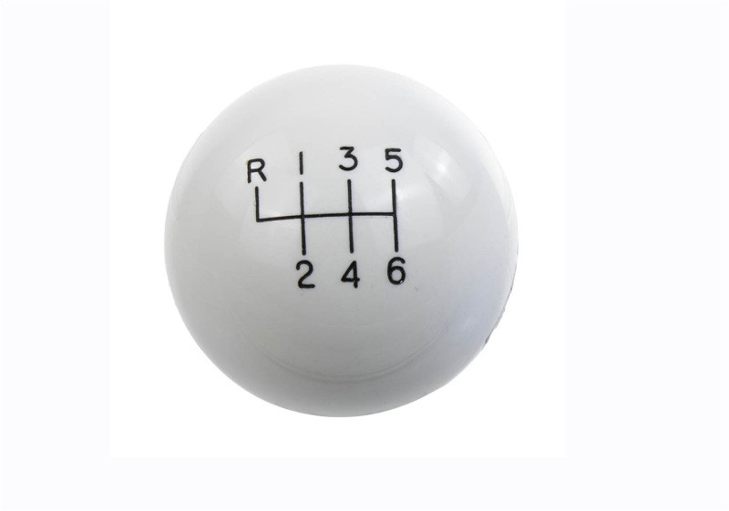 Ford Racing 15-19 Mustang GT350 White 6-Speed Shift Knob - M-7213-M8SW
