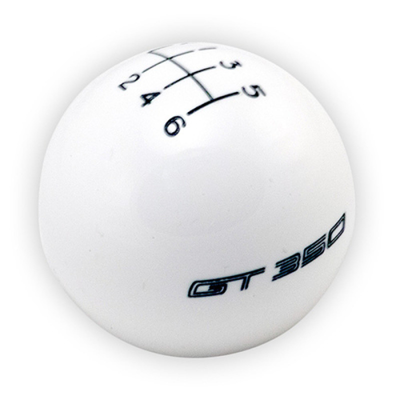 Ford Racing 15-19 Mustang GT350 White 6-Speed Shift Knob - M-7213-M8SW