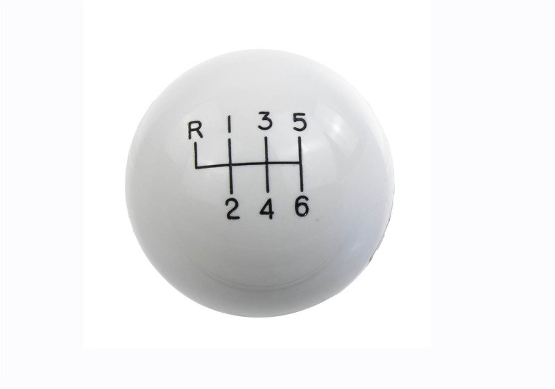 Ford Racing 15-19 Mustang GT350 White 6-Speed Shift Knob - M-7213-M8SW
