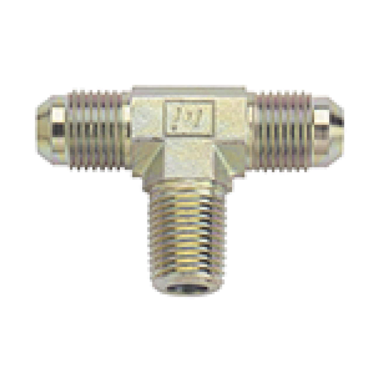 Fragola -6AN Tee 1/4 NPT On Side - Steel - 582506