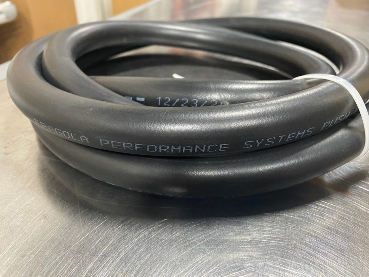 Fragola -4AN Push-Lite Hi-Temp Black Hose - 15ft - 831504