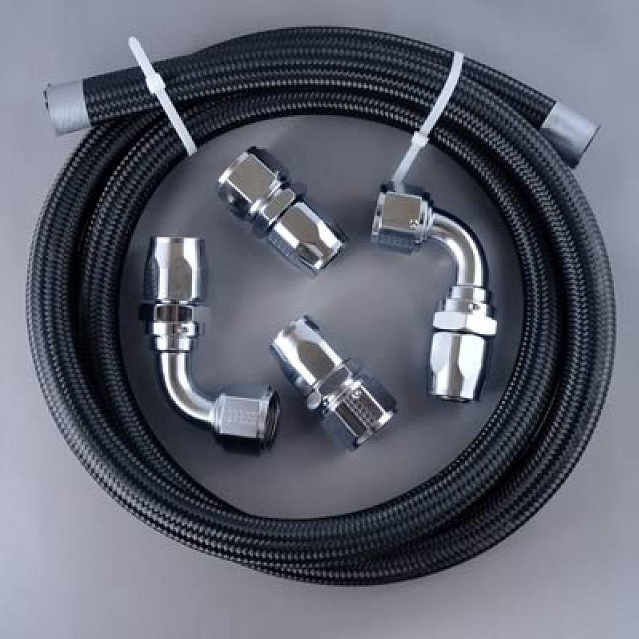 Fragola Vacuum Pump Plumbing Kit (-12AN) Chrome - 900649-CH