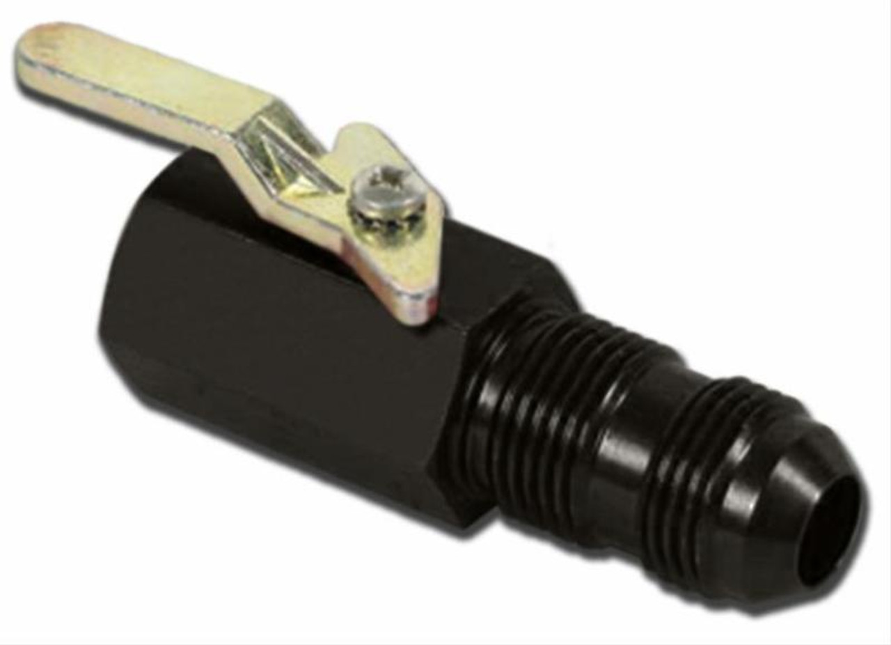 Fragola 3/8in NPT Female Inlet x -6AN Male Outlet On/Off Shut Off Valve - 961006-BL