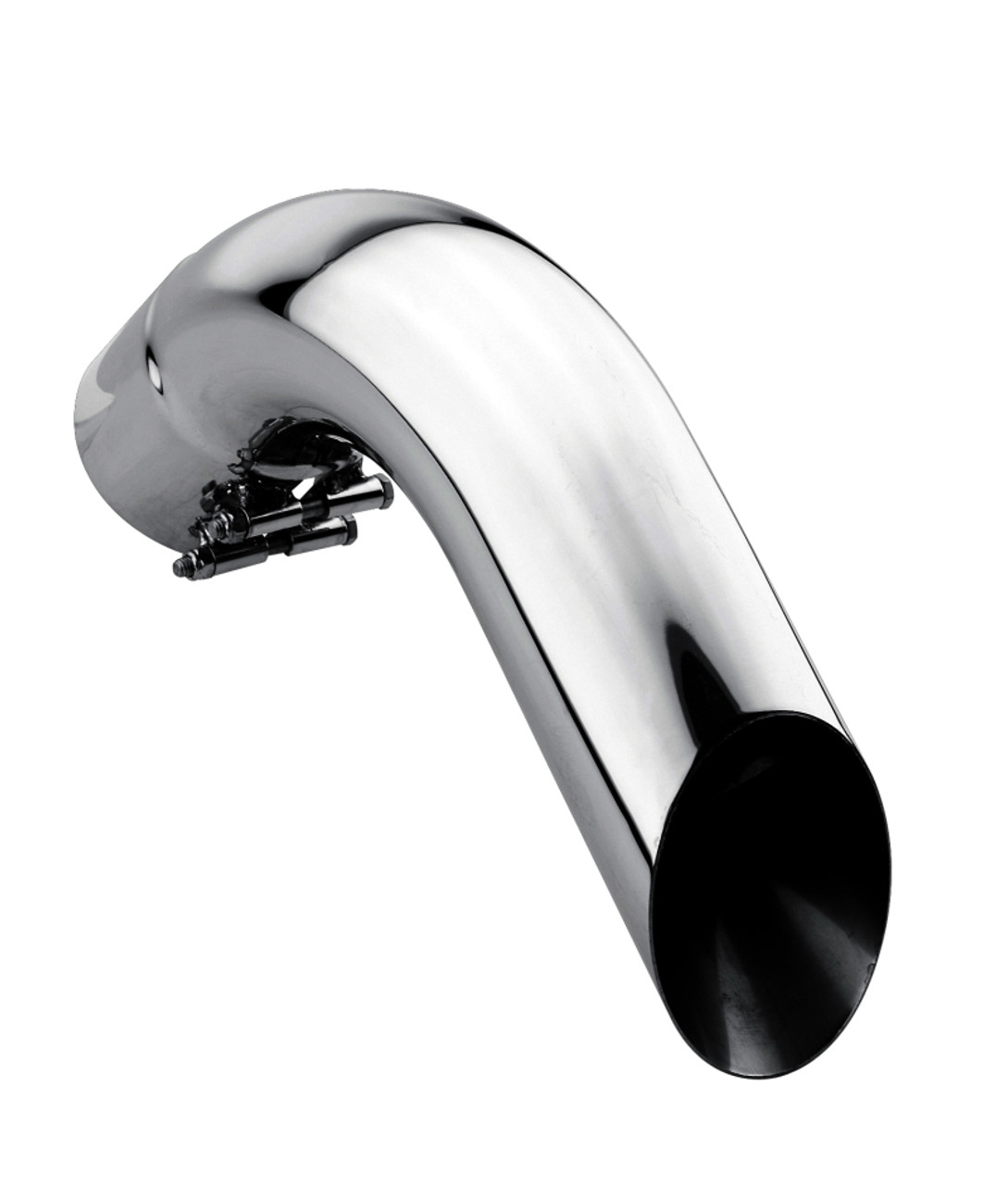 Gibson Marine Turn Down Slash-Cut Tip (Pair) - 4in Inlet/11in Length - Stainless - 210002