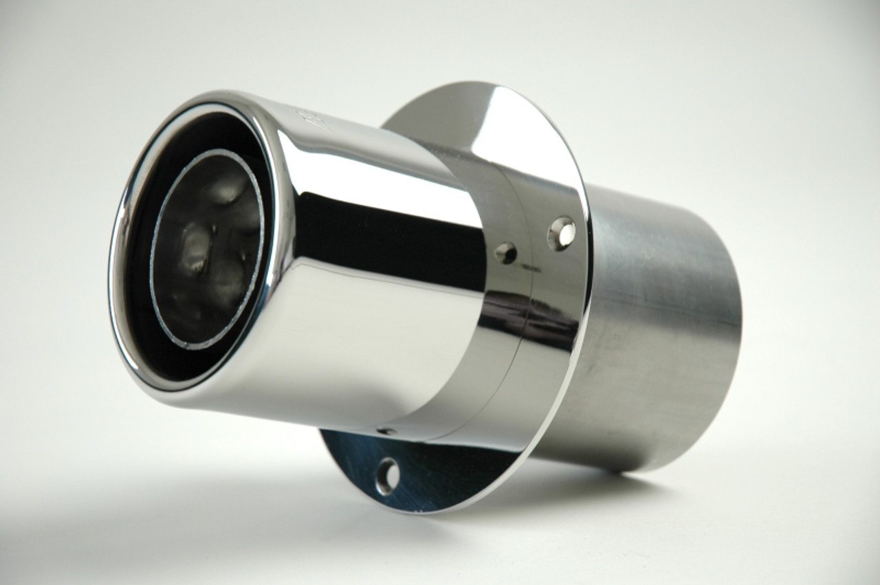 Gibson Marine Power Tip Muffler (Pair) Transom Mount - 4in Inlet/4in Length - Stainless - 310002