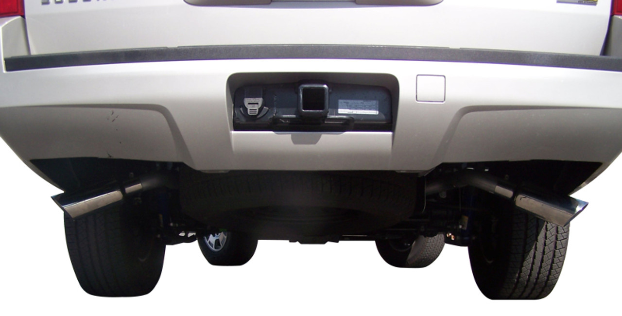 Gibson 07-12 Chevrolet Avalanche LS 5.3L 2.25in Cat-Back Dual Extreme Exhaust - Aluminized - 5572