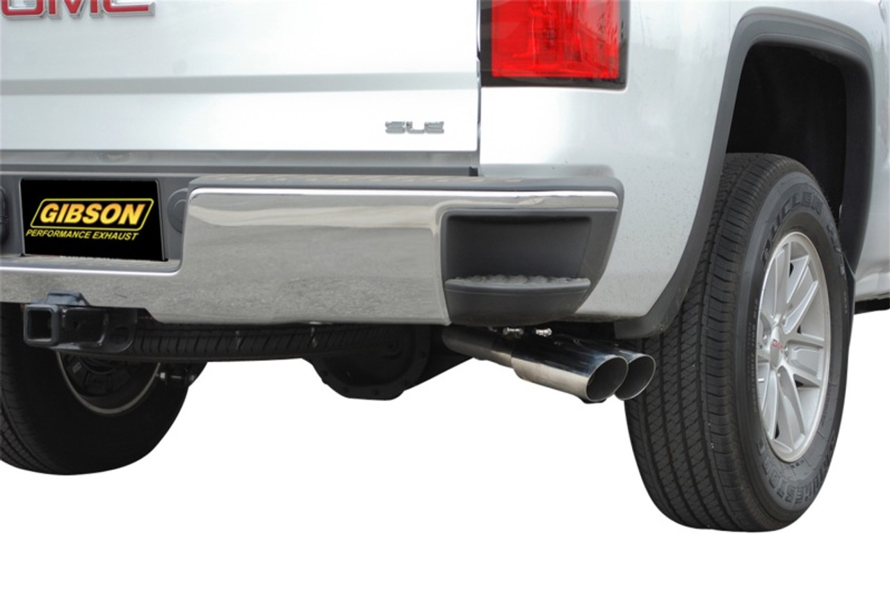 Gibson 15-18 Chevrolet Silverado 1500 LS 5.3L 3in/2.25in Cat-Back Dual Sport Exhaust - Aluminized - 5656