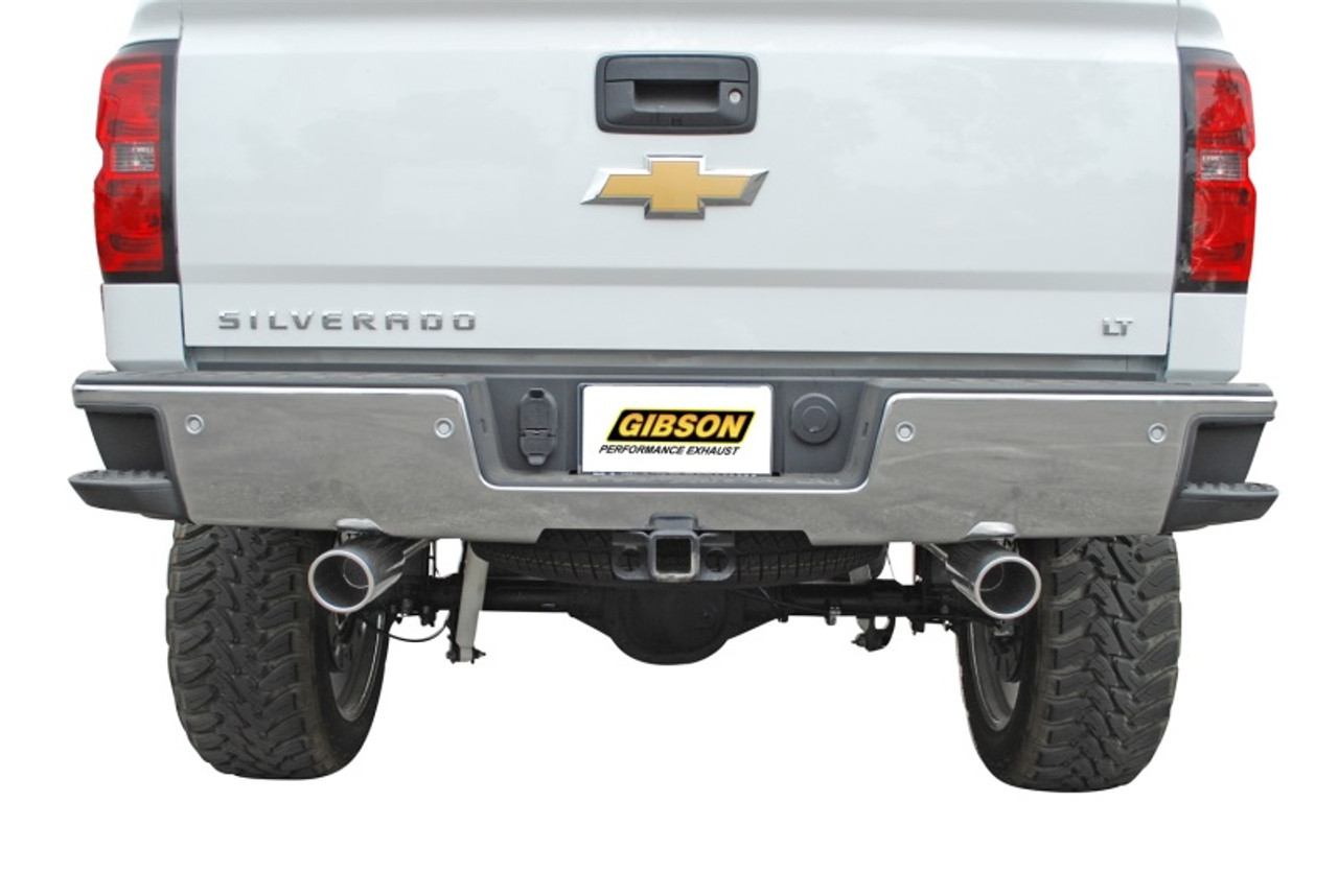 Gibson 15-18 Chevrolet Silverado 1500 LS 5.3L 3in/2.25in Cat-Back Dual Split Exhaust - Aluminized - 5661