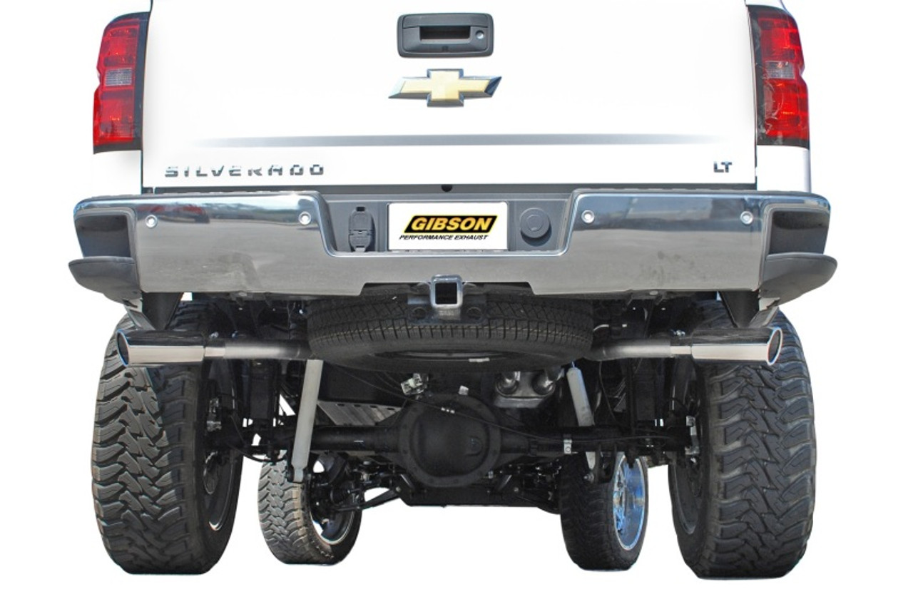 Gibson 15-18 Chevrolet Silverado 1500 LS 5.3L 3in/2.25in Cat-Back Dual Extreme Exhaust - Aluminized - 5662