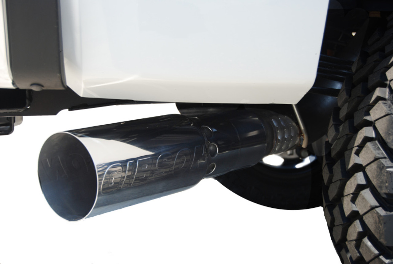 Gibson 15-19 GMC Sierra 2500 HD Base 6.6L 4in Filter-Back Single Exhaust - Stainless - 615623