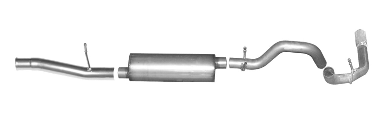 Gibson 10-13 GMC Sierra 1500 SLE 4.8L 3in Cat-Back Single Exhaust - Stainless - 615626