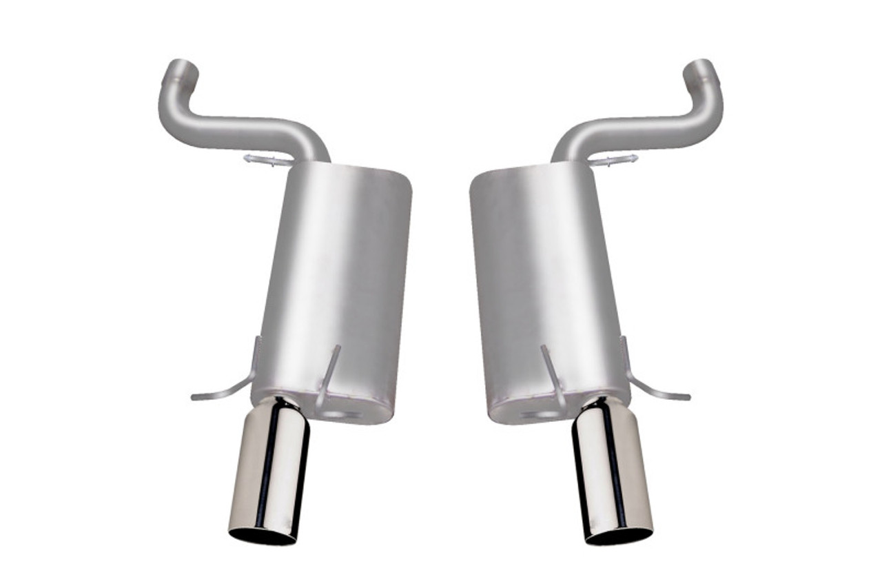 Gibson 06-08 Cadillac STS V 4.4L 2.5in Axle-Back Dual Exhaust - Stainless - 616000