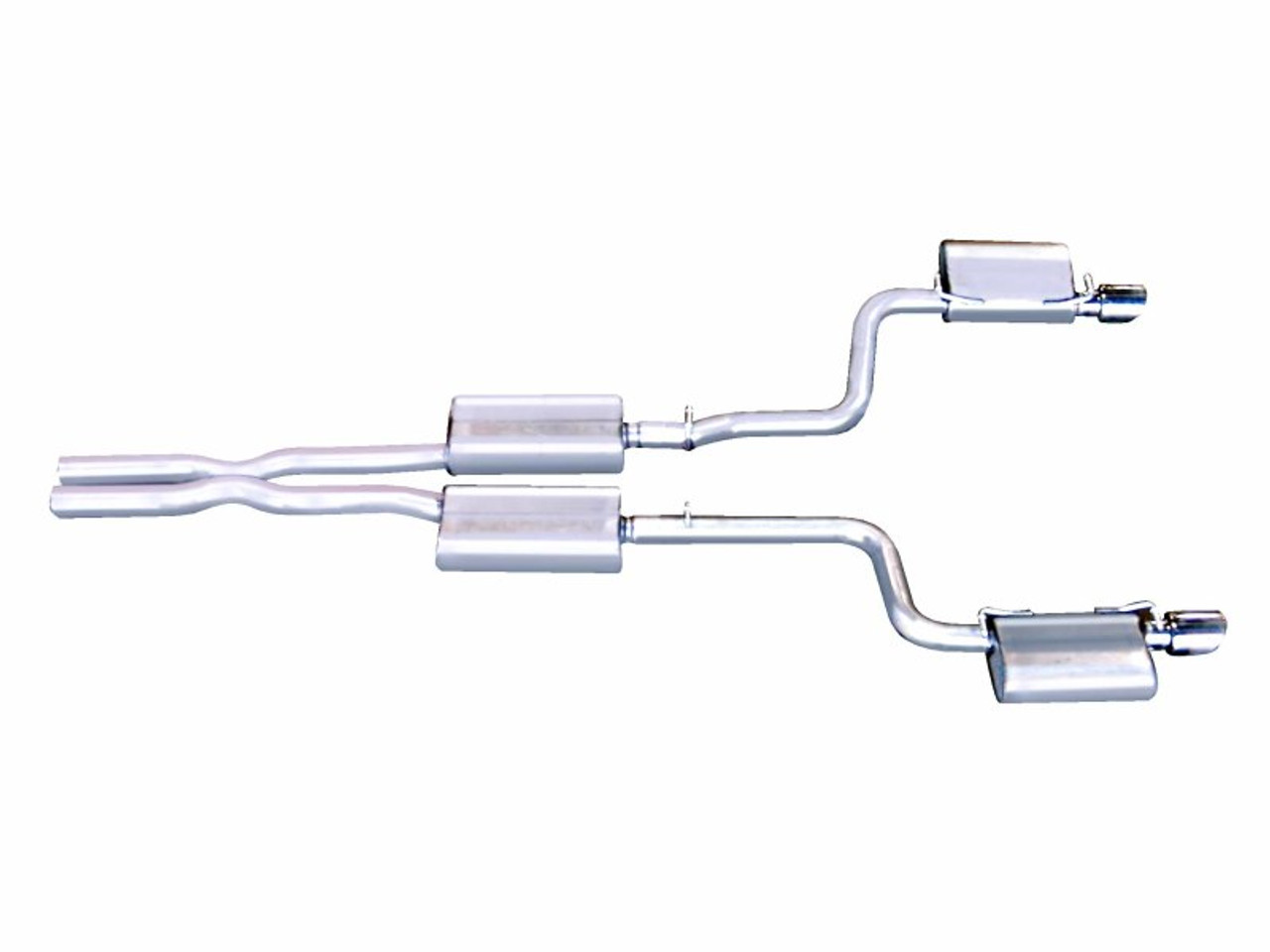 Gibson 05-15 Chrysler 300 C 5.7L 2.5in Cat-Back Dual Exhaust - Stainless - 617000