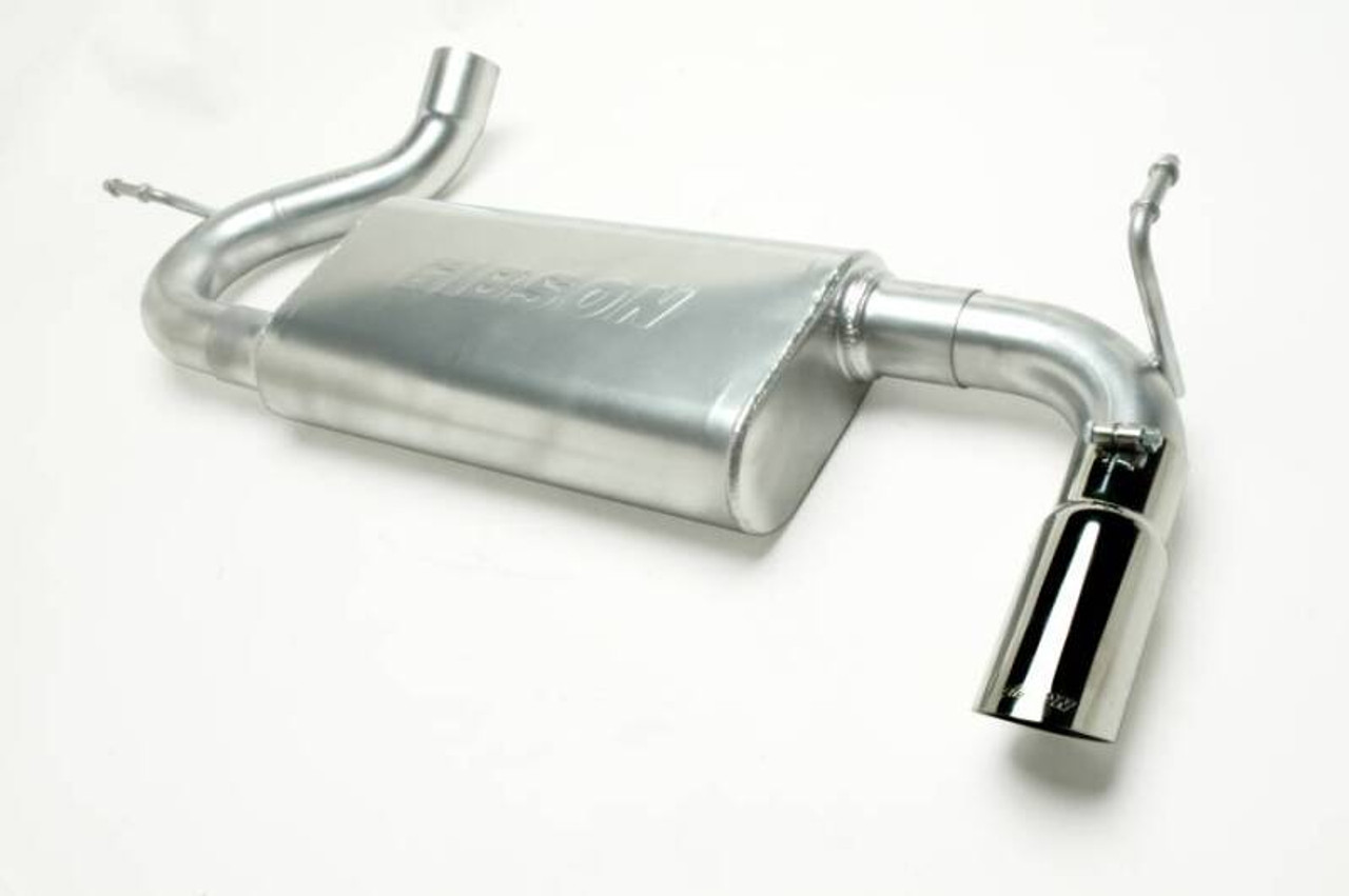 Gibson 07-17 Jeep Wrangler 3.6L Unlimited/ 07-11 Wrangler 3.8L Cat-Back Exhuast - Stainless - 617301