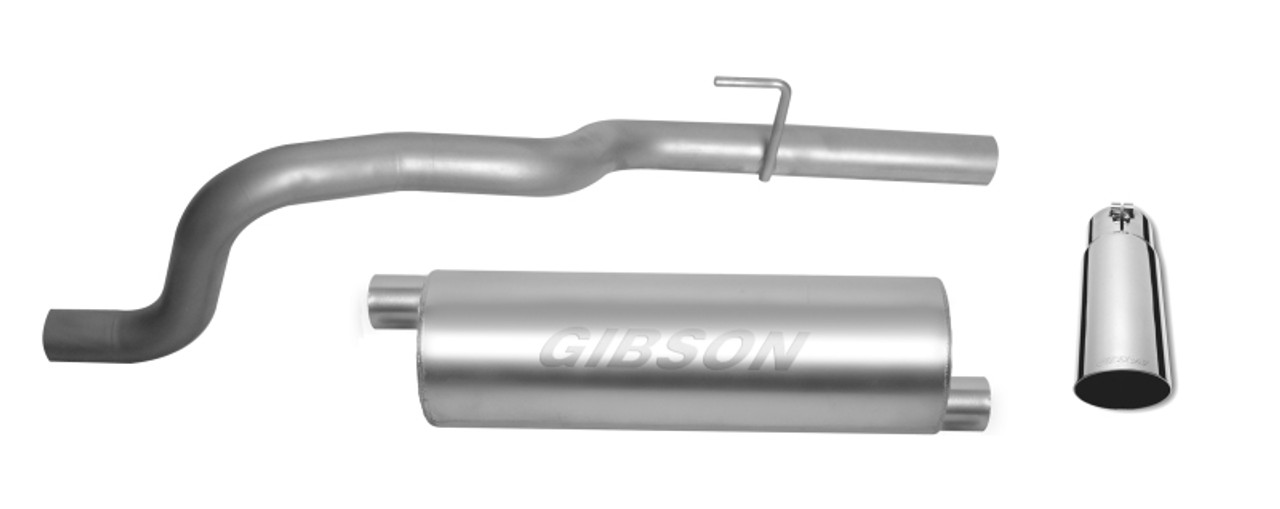 Gibson 02-04 Jeep Grand Cherokee Laredo 4.0L 2.5in Cat-Back Single Exhaust - Stainless - 617805