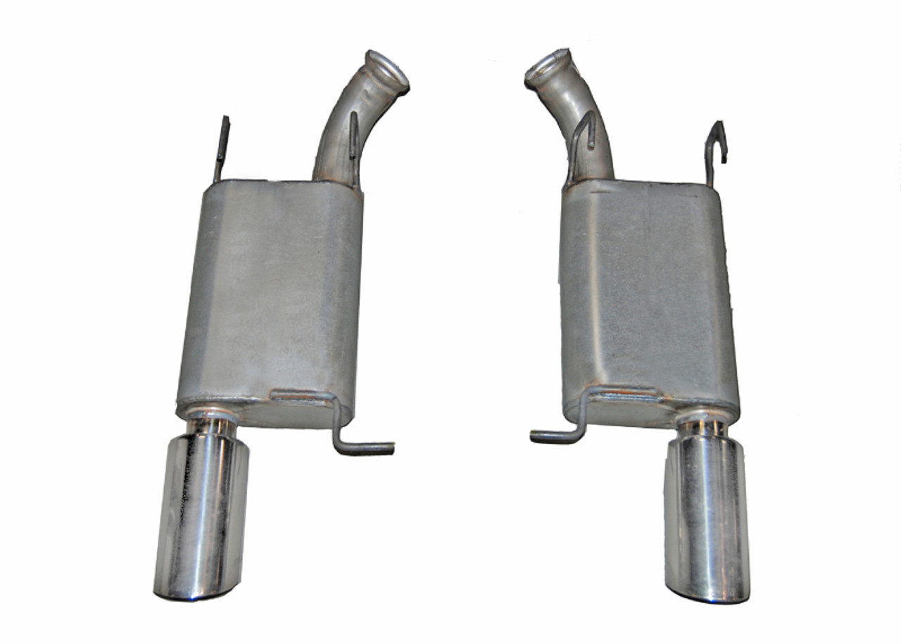 Gibson 2014 Ford Mustang Base 3.7L 2.5in Axle-Back Dual Exhaust - Stainless - 619012