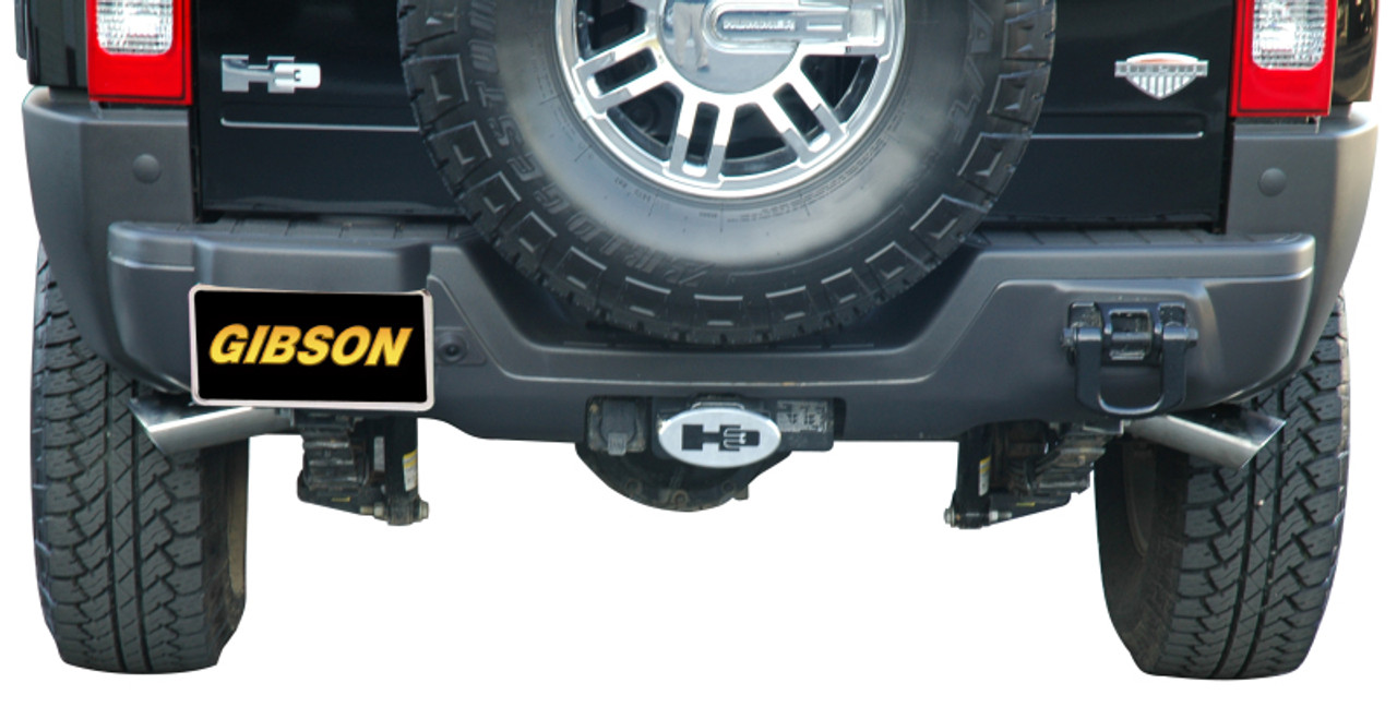 Gibson 08-10 Hummer H3 Alpha 5.3L 2.5in Cat-Back Dual Extreme Exhaust - Stainless - 62211