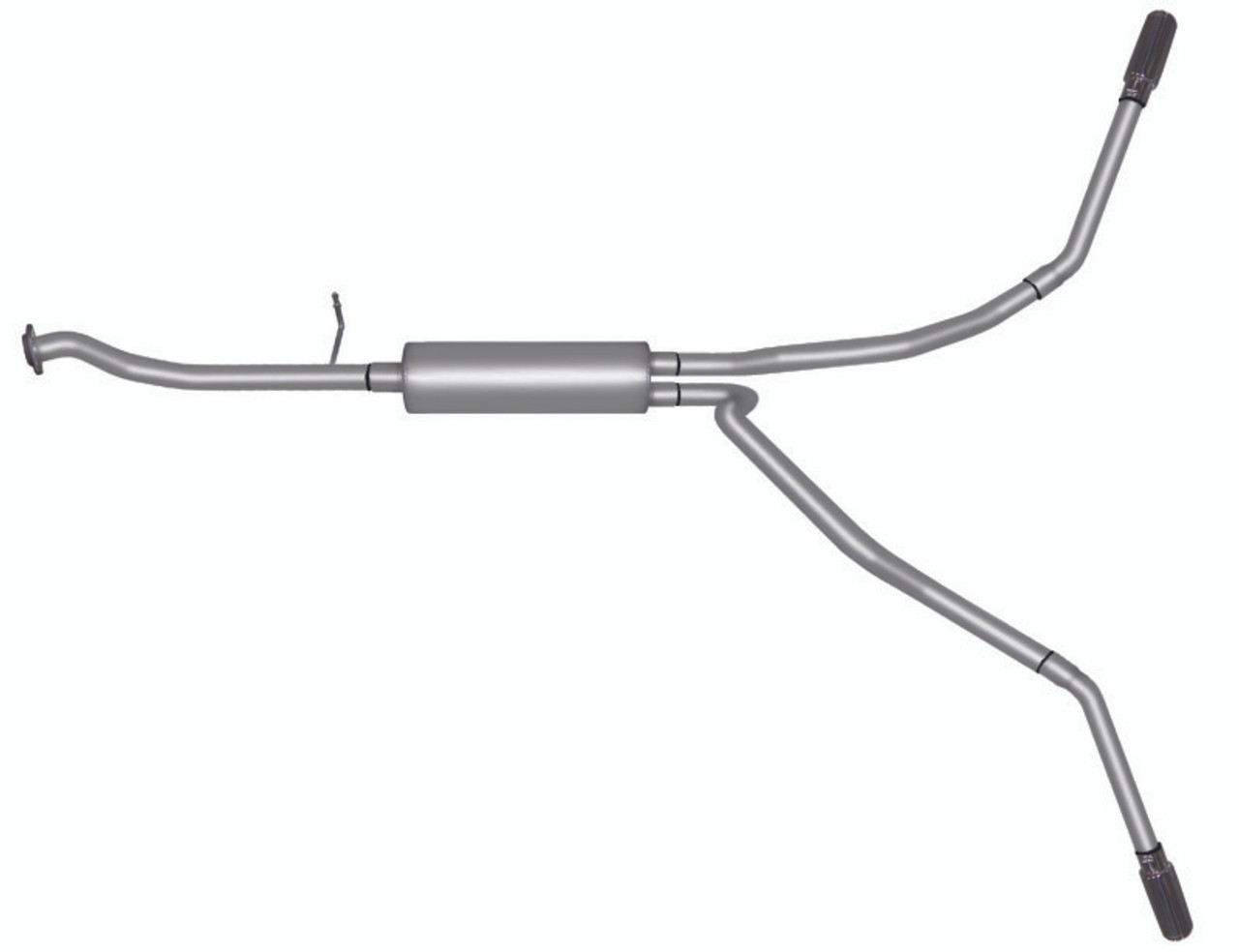Gibson 99-01 Chevrolet Silverado 1500 Base 4.3L 2.5in Cat-Back Dual Extreme Exhaust - Stainless - 65008