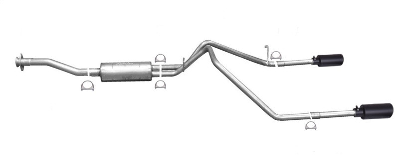 Gibson 15-22 Chevrolet Colorado 2.5L-3.6L Cat-Back Dual Split Exhaust System - Black Elite - 65586B