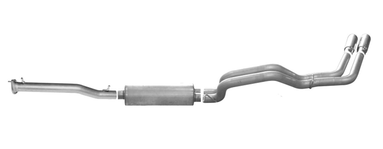 Gibson 15-19 GMC Sierra 2500 HD Base 6.0L 3.5in/3in Cat-Back Dual Sport Exhaust - Stainless - 65650