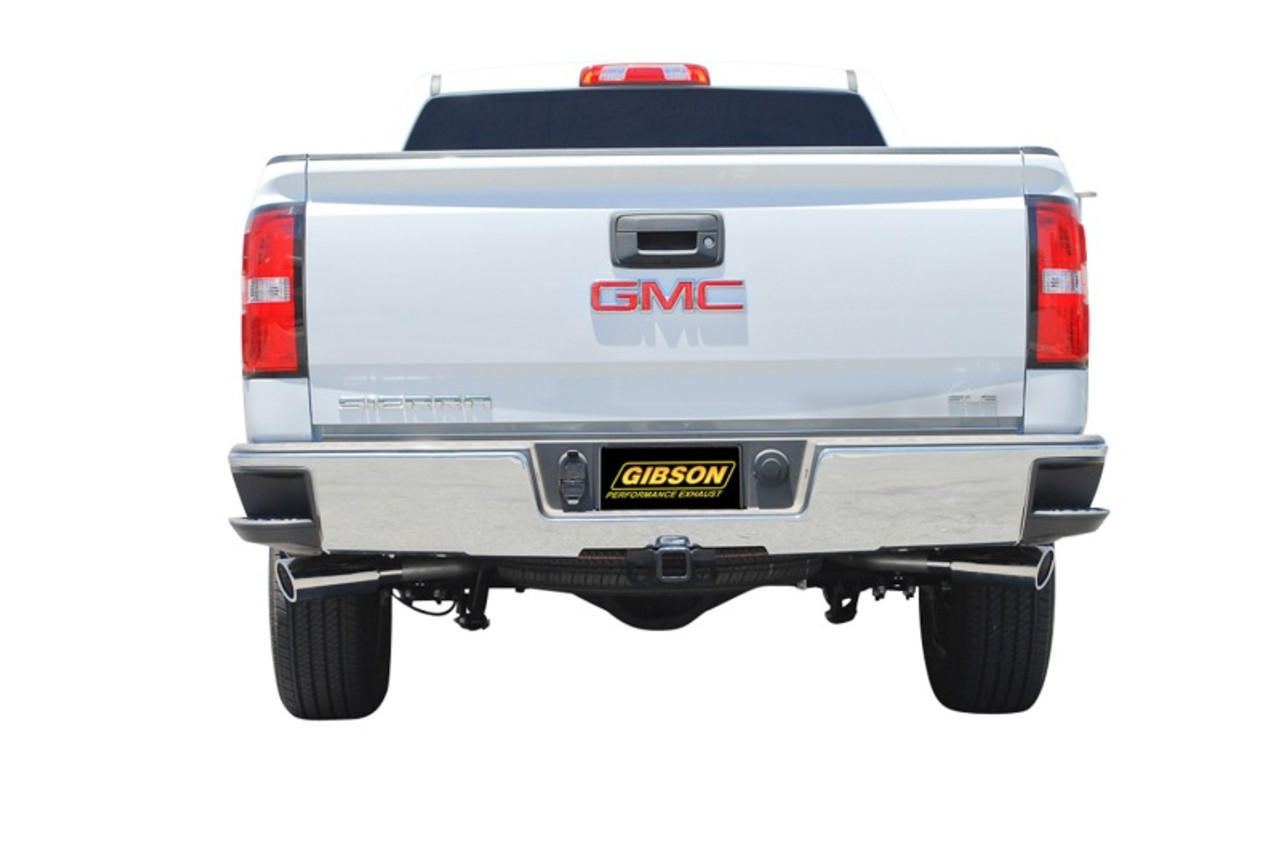 Gibson 2017 GMC Sierra 1500 Base 5.3L 3in/2.25in Cat-Back Dual Extreme Exhaust - Stainless - 65658