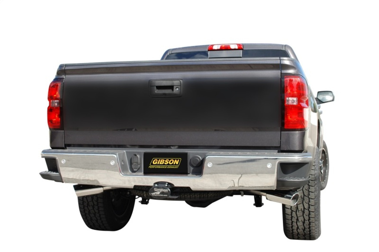 Gibson 14-18 GMC Sierra 1500 Denali 6.2L 3.5in/2.25in Cat-Back Dual Extreme Exhaust - Stainless - 65665
