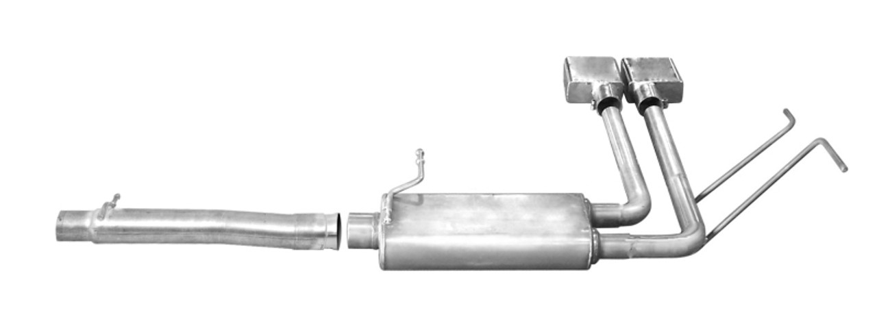 Gibson 14-18 Chevrolet Silverado 1500 LTZ 6.2L 2.5in Cat-Back Super Truck Exhaust - Stainless - 65675