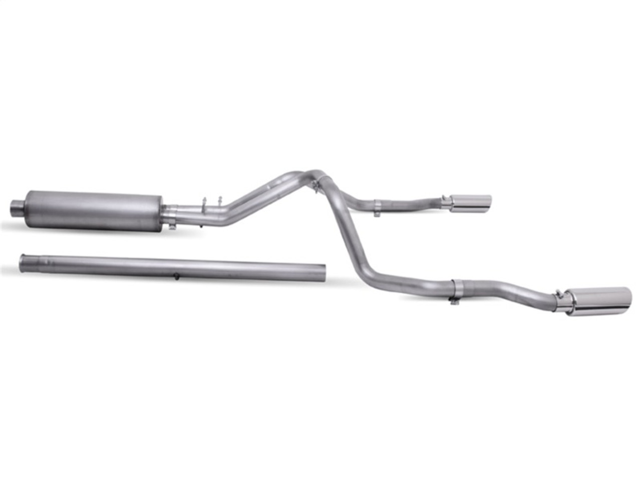 Gibson 20-22 Silverado/GMC Sierra 2500 HD 6.6L Crew Cab (Long Bed) Cat-Back Dual Split Exhaust - 65713