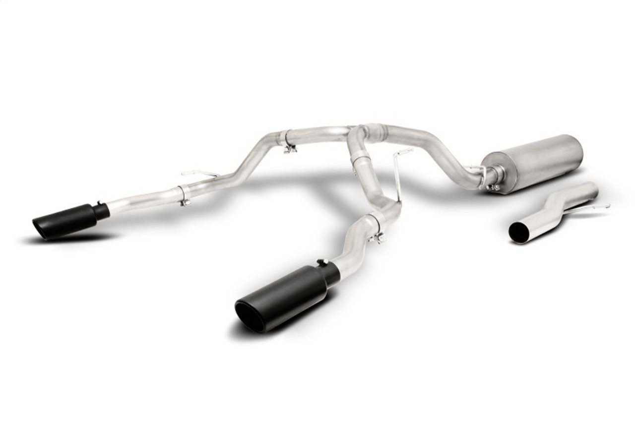 Gibson 21-23 GMC Yukon/Chevrolet Tahoe 5.3L 2/4wd Black Elite Cat-Back Exhuast -Stainless - 65717B