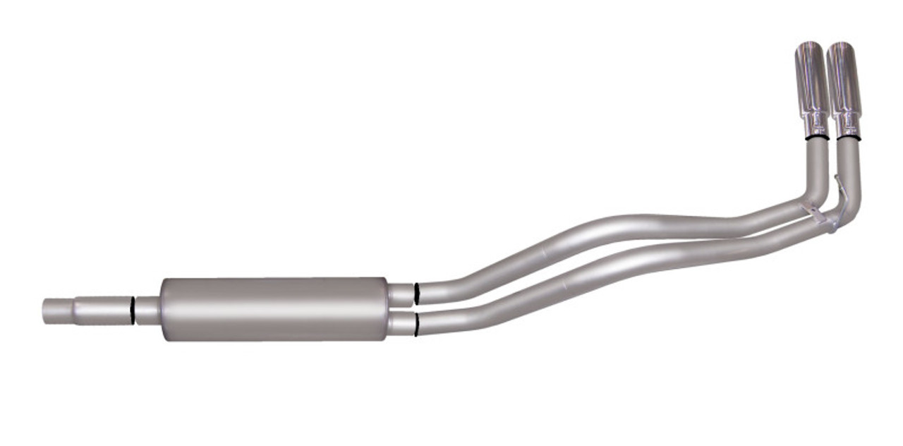 Gibson 94-96 Dodge Ram 1500 Base 3.9L 2.5in Cat-Back Dual Sport Exhaust - Aluminized - 6600