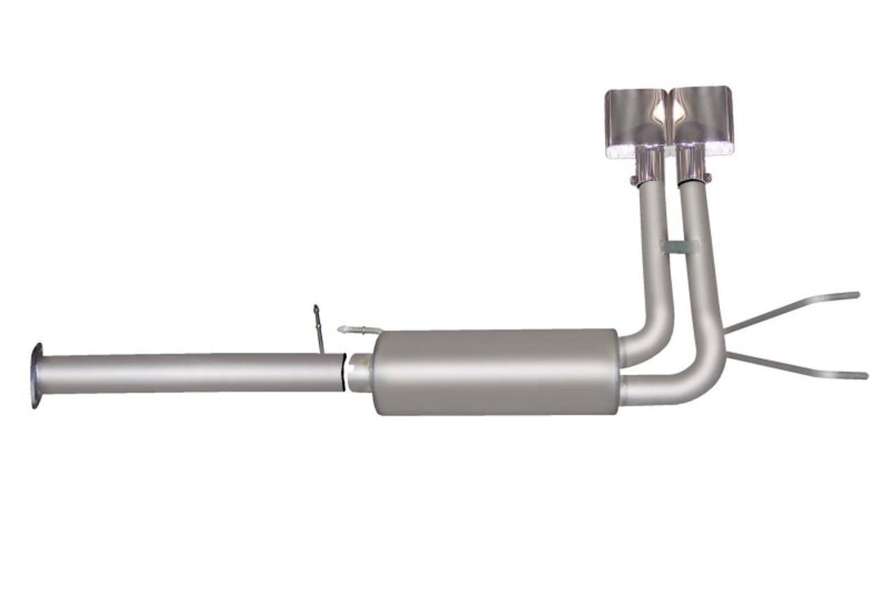 Gibson 06-08 Dodge Ram 1500 Laramie 5.7L 2.5in Cat-Back Super Truck Exhaust - Stainless - 66563