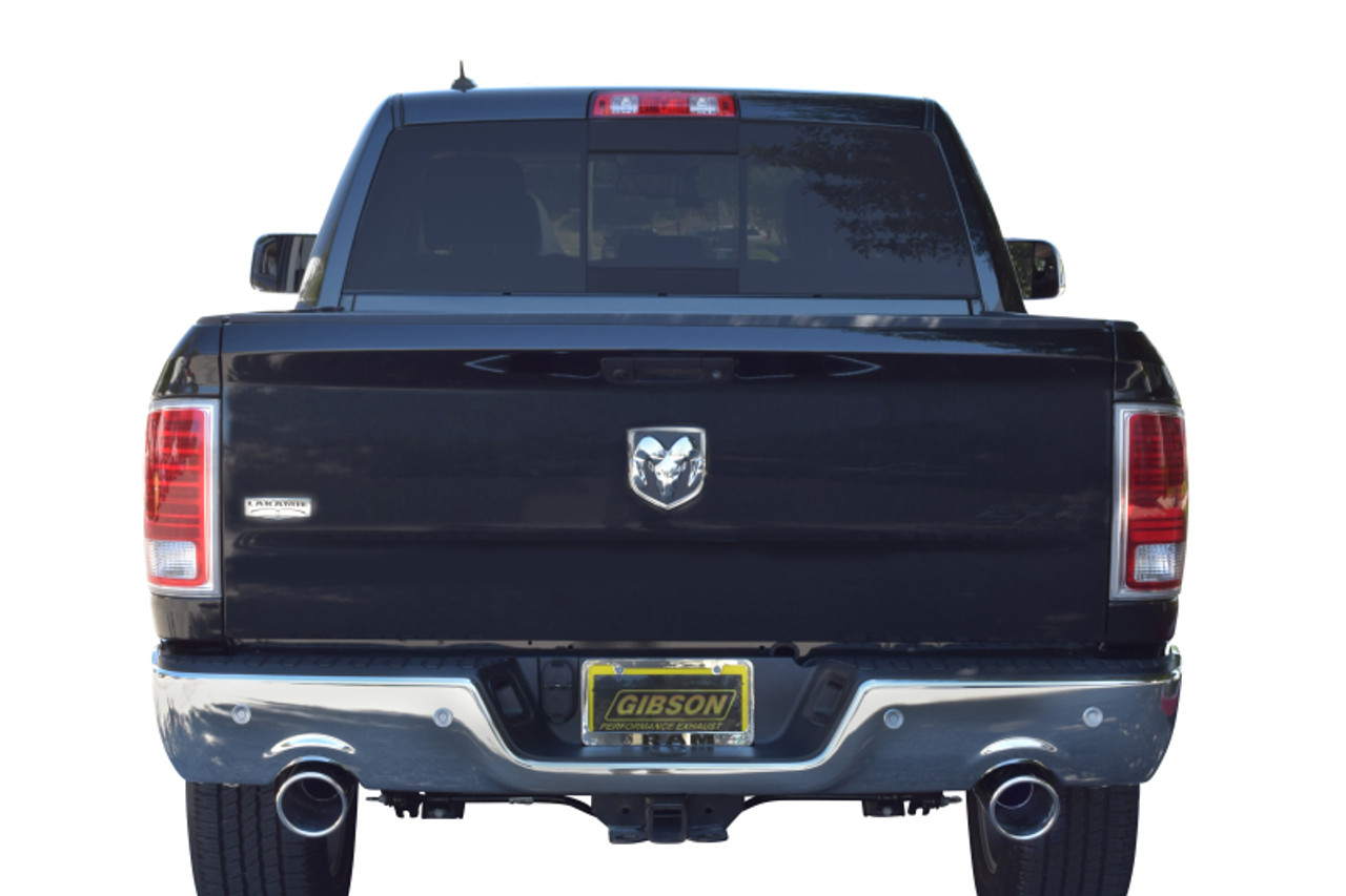 Gibson 14-16 Ram 1500 Big Horn 3.0L 3in Cat-Back Dual Split Exhaust - Stainless - 66569
