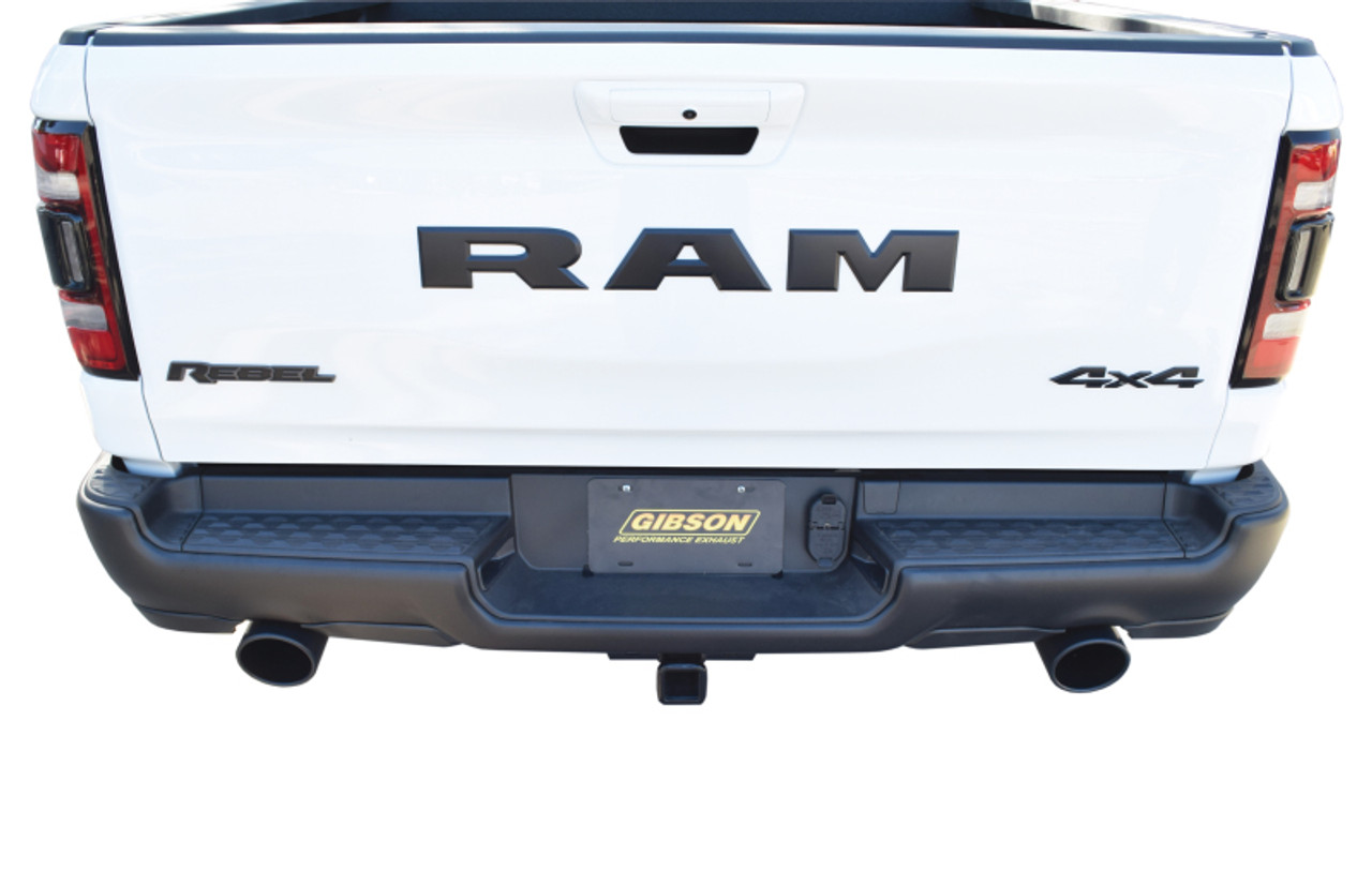 Gibson 2019 Ram 1500 Laramie 5.7L 2.5in Cat-Back Dual Split Exhaust - Black Elite - 66570B