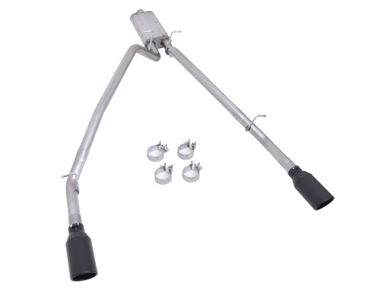 Gibson 2025 Ram 1500 3.0L I6 DOHC 2.5in Cat-Back Dual Split Exhaust - Black - 66573B
