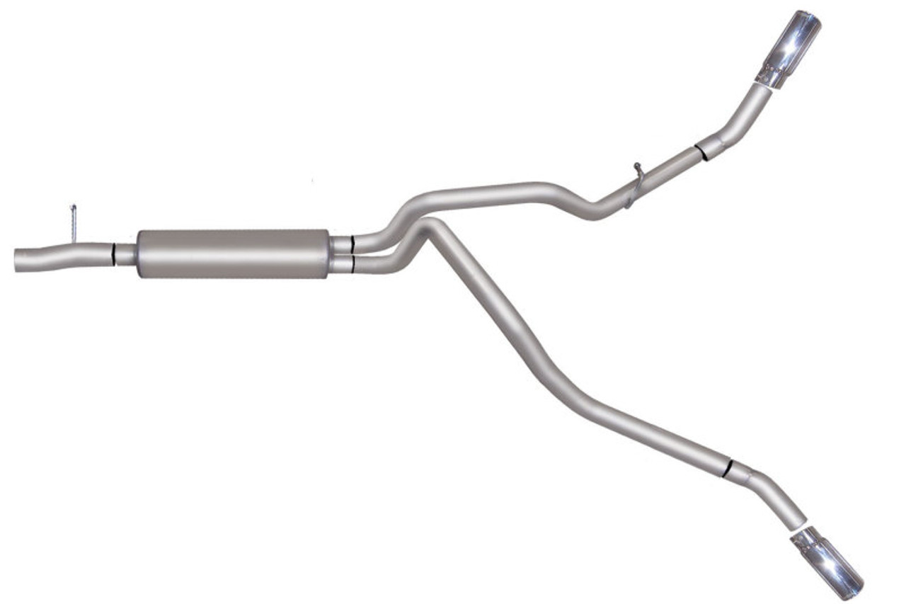 Gibson 11-16 Ford F-250 Super Duty Lariat 6.2L 2.5in Cat-Back Dual Extreme Exhaust - Stainless - 69125