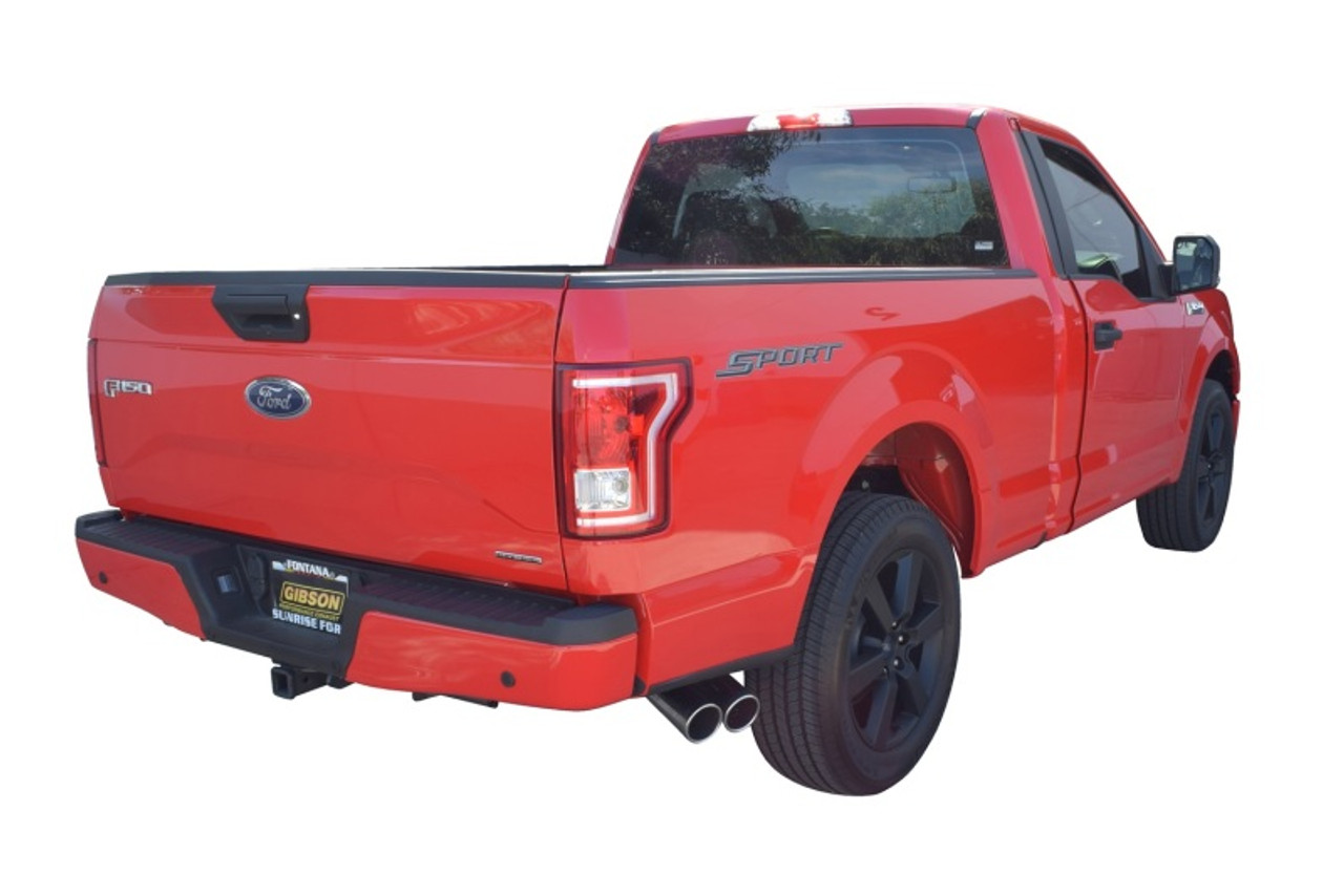 Gibson 15-19 Ford F-150 XL 5.0L 3in/2.5in Cat-Back Dual Sport Exhaust - Stainless - 69223