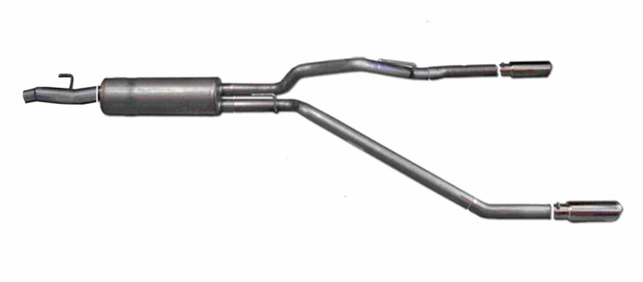 Gibson 11-13 Ford F-150 King Ranch 5.0L 3in/2.5in Cat-Back Dual Split Exhaust - Stainless - 69541