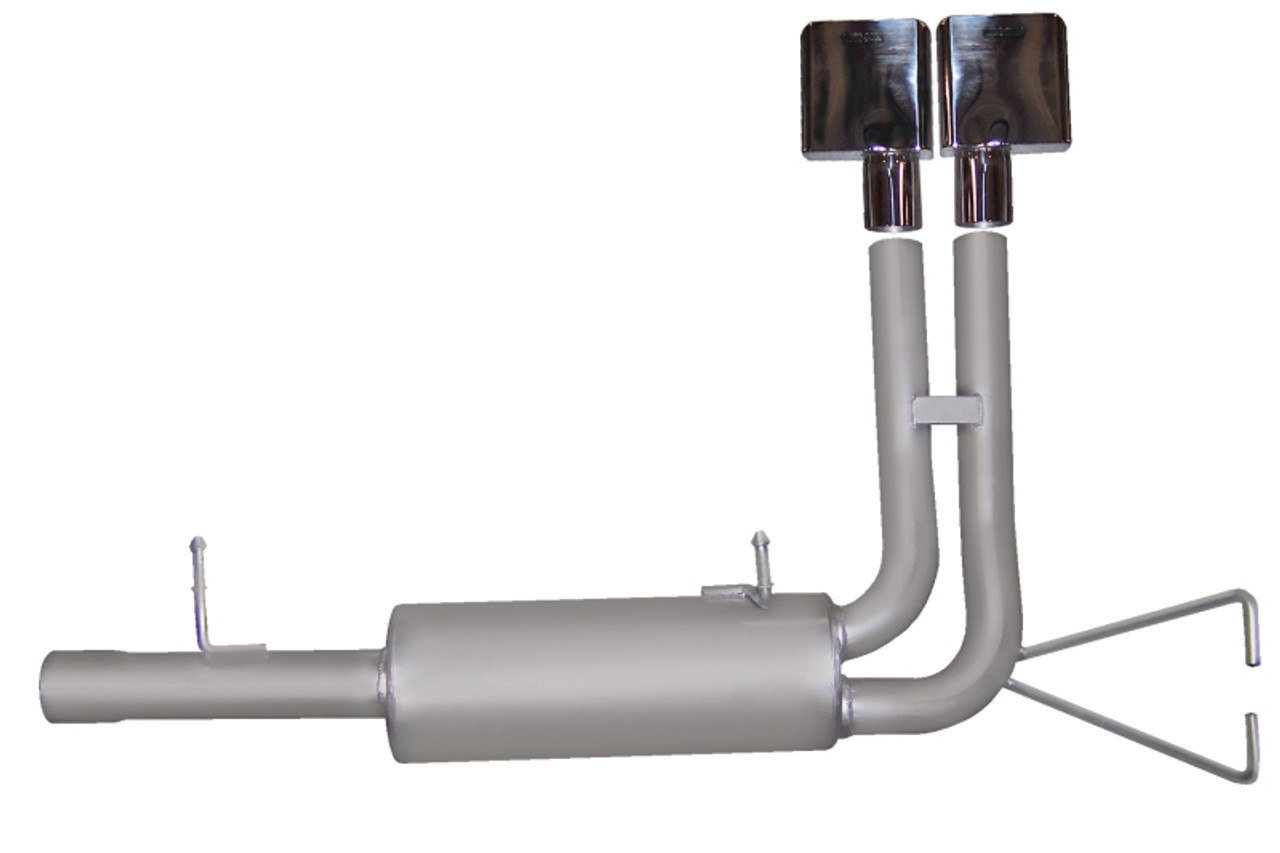 Gibson 99-04 Ford F-250 Super Duty Lariat 6.8L 2.25in Cat-Back Super Truck Exhaust - Aluminized - 9517