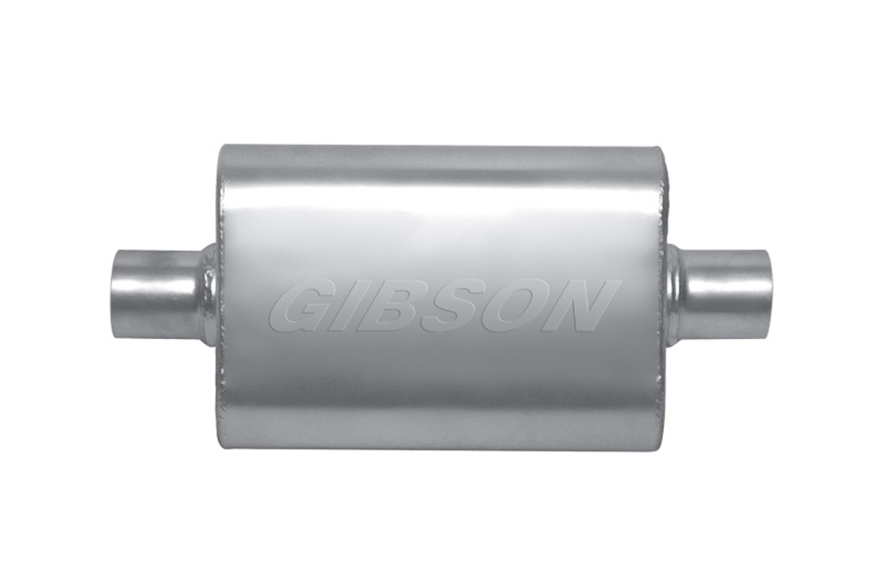 Gibson MWA 2.5in. Offset/ 2.5in. Center 14in. Oval Muffler - BM0108