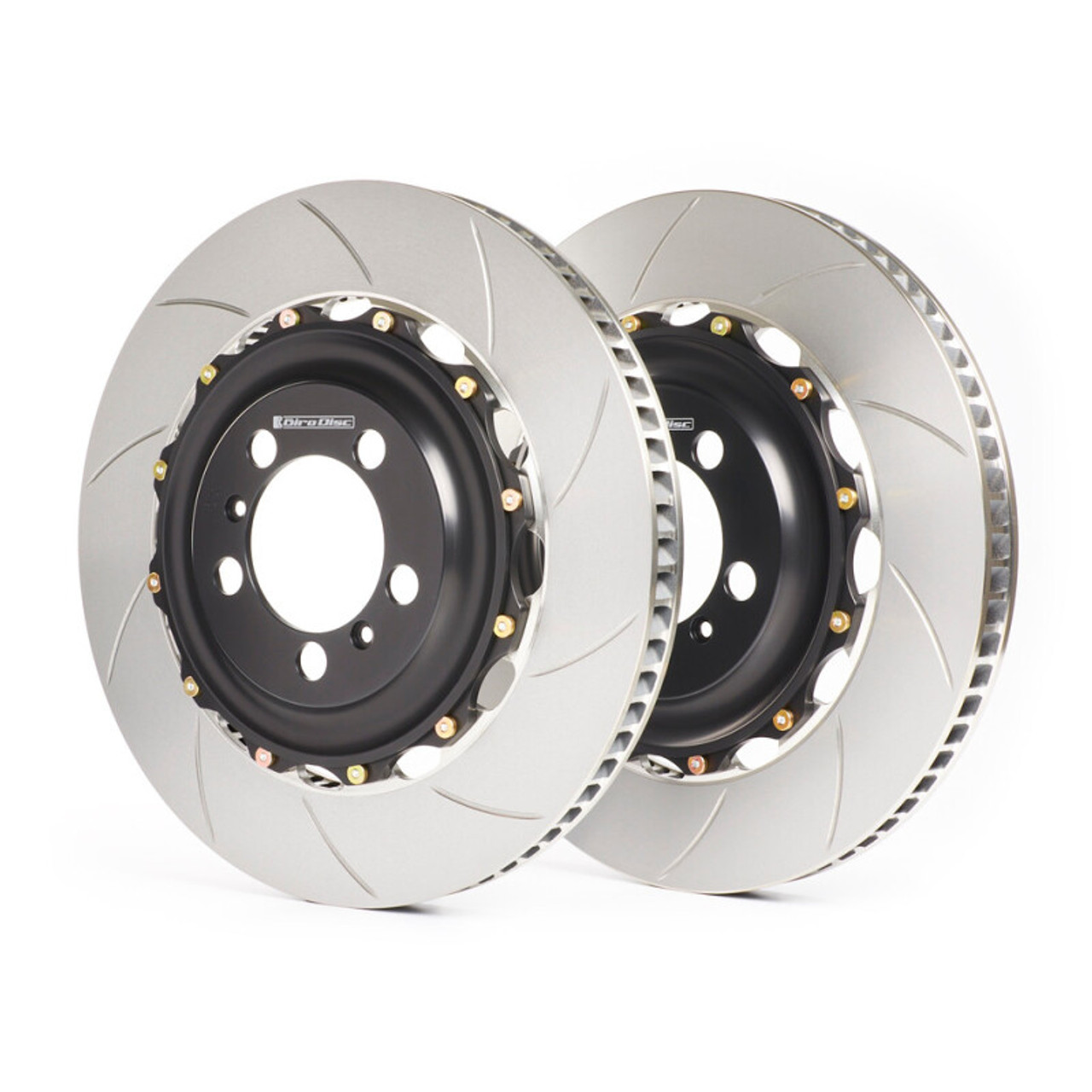 GiroDisc 13-14 Ford Mustang GT500 (S197) 22mm Thick 350mm Slotted Rear Rotors - A2-091