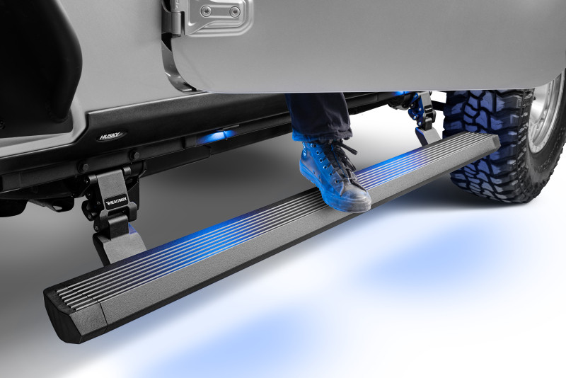 RealTruck 18-24 Jeep Wrangler 4dr VoltStep Electric Running Board Kit (Drilling Req.) - Tex. Blk - 20450674PC