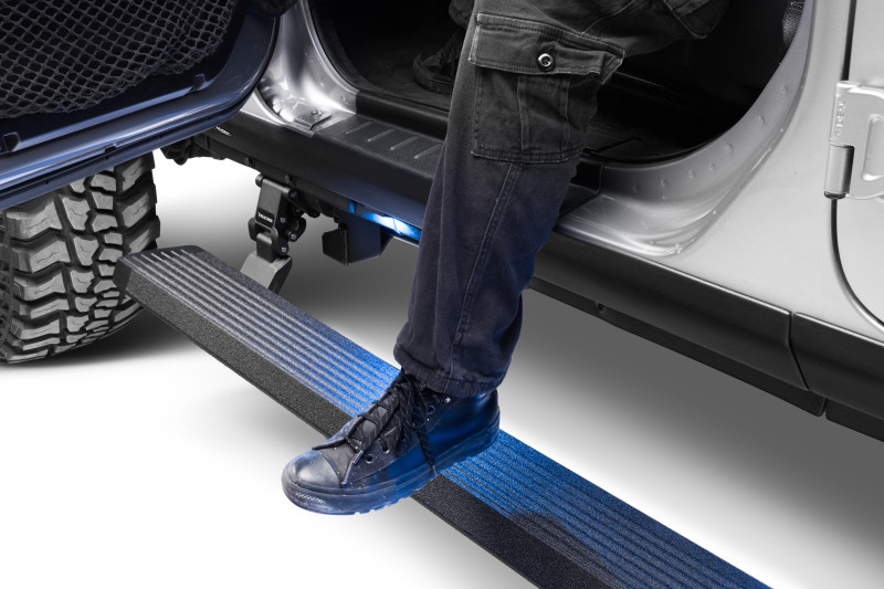 RealTruck 18-24 Jeep Wrangler 4dr VoltStep Electric Running Board Kit - Bedliner Coating - 20450674T