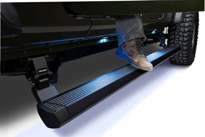 RealTruck 20-24 Jeep Gladiator CC 4dr VoltStep Electric Running Board Kit - Bedliner Coating - 20451687T