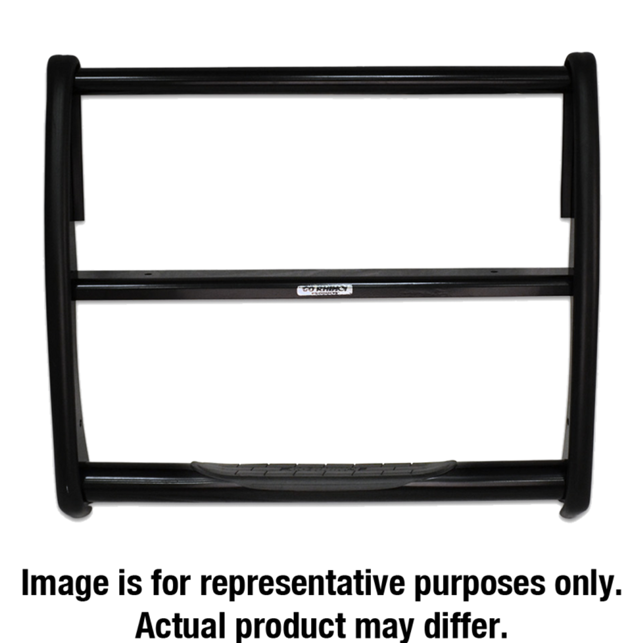 Go Rhino 07-14 Ford Expedition 3000 Series StepGuard - Black (Center Grille Guard Only) - 3291B