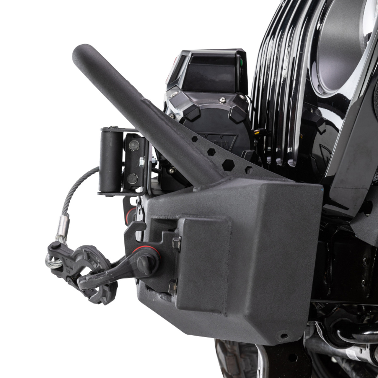 Go Rhino 07-20 Jeep Wrangler JL/JLU/JK/JKU/Gladiator JT Rockline Front Stubby Bumper w/ Overrider - 331101T