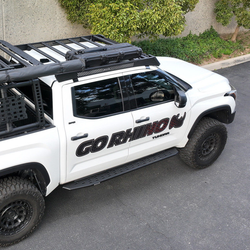 Go Rhino 22-23 Toyota Tundra CrewMax Ceros Low Profile Roof Rack - Tex. Blk - 5933180T