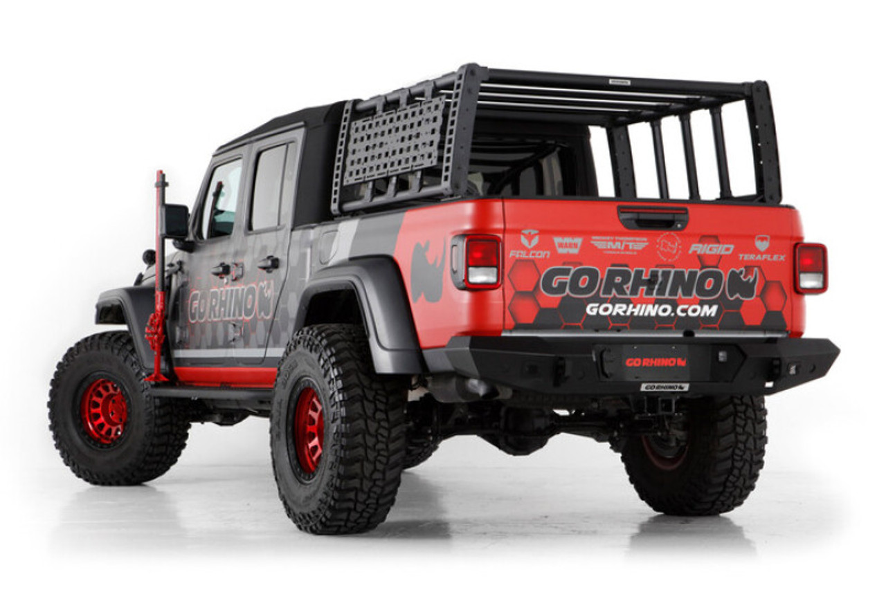 Go Rhino 19-21 Jeep Gladiator XRS Overland Xtreme Rack - Black - 5950000T