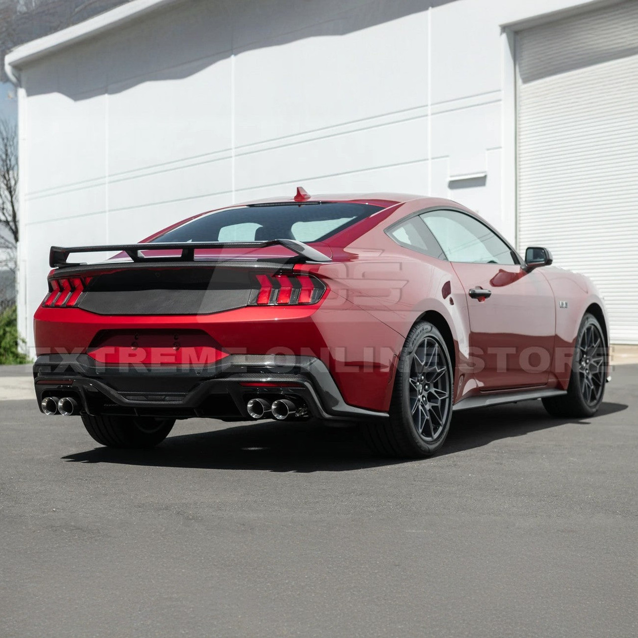 EOS Rear Trunk Carbon Fiber Panel - 2024+ Ford Mustang (TRUNK-1145-BKCF)